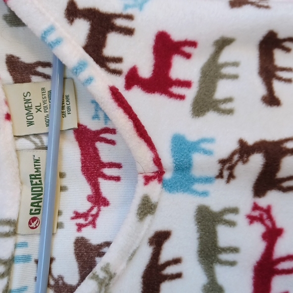 GANDER MOUNTAIN Hoodie Fleece Sleep Dress Sz XL - Picture 2 of 6